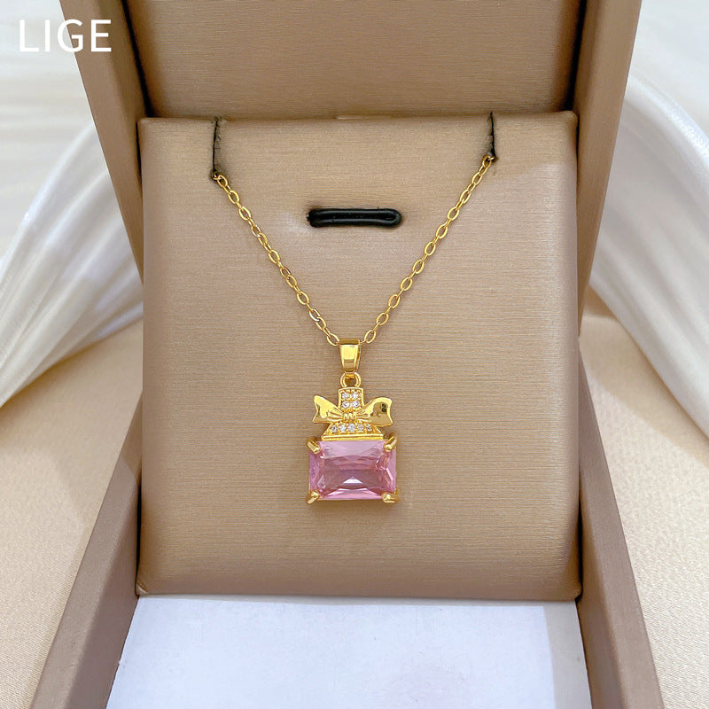 Korean Cosmos Geometric Titanium Steel Electroplating Earrings