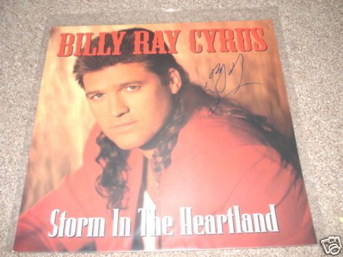 Billy Ray Cyrus Signed Autographed Record CD Flat Photo Poster painting