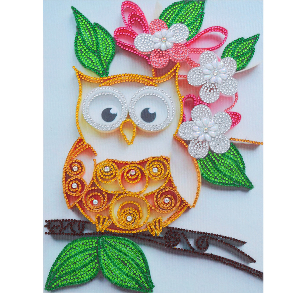 

Owl - Special Shaped Diamond Painting - 30*40CM, 501 Original