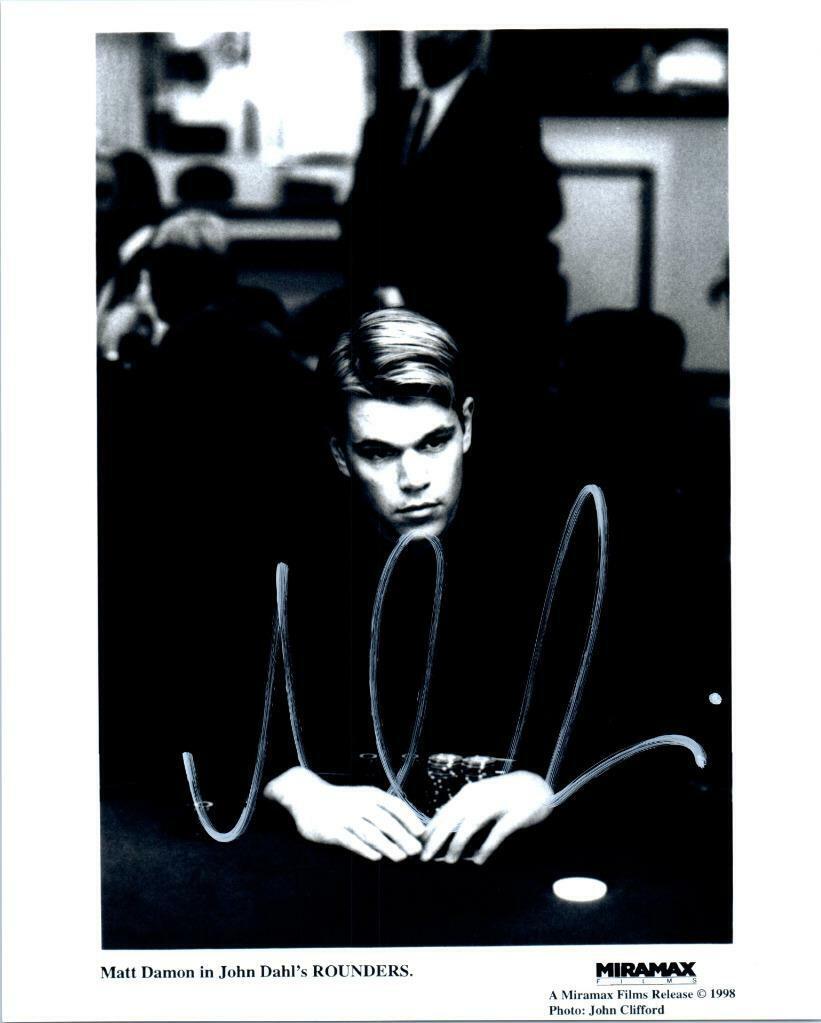 Matt Damon signed 8x10 Photo Poster painting pic autographed Picture with COA