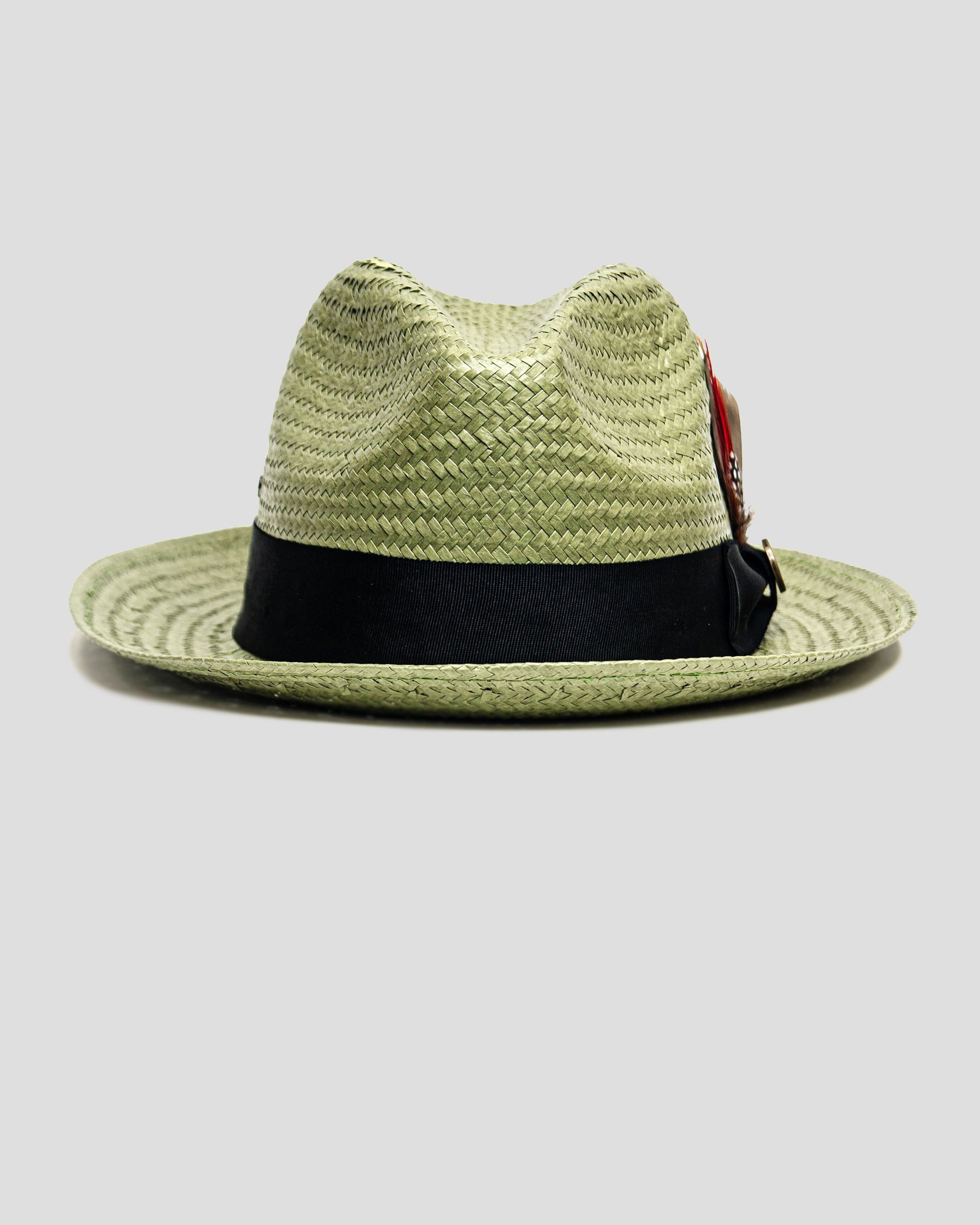 【Clearance sale】Miller Ranch Straw Trilby Fedora - Avocado[Fast shipping and box packing]
