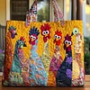 Funky Chicken Quilted Tote Bag🔥All items are shipped in a default size of 15x14 inches.