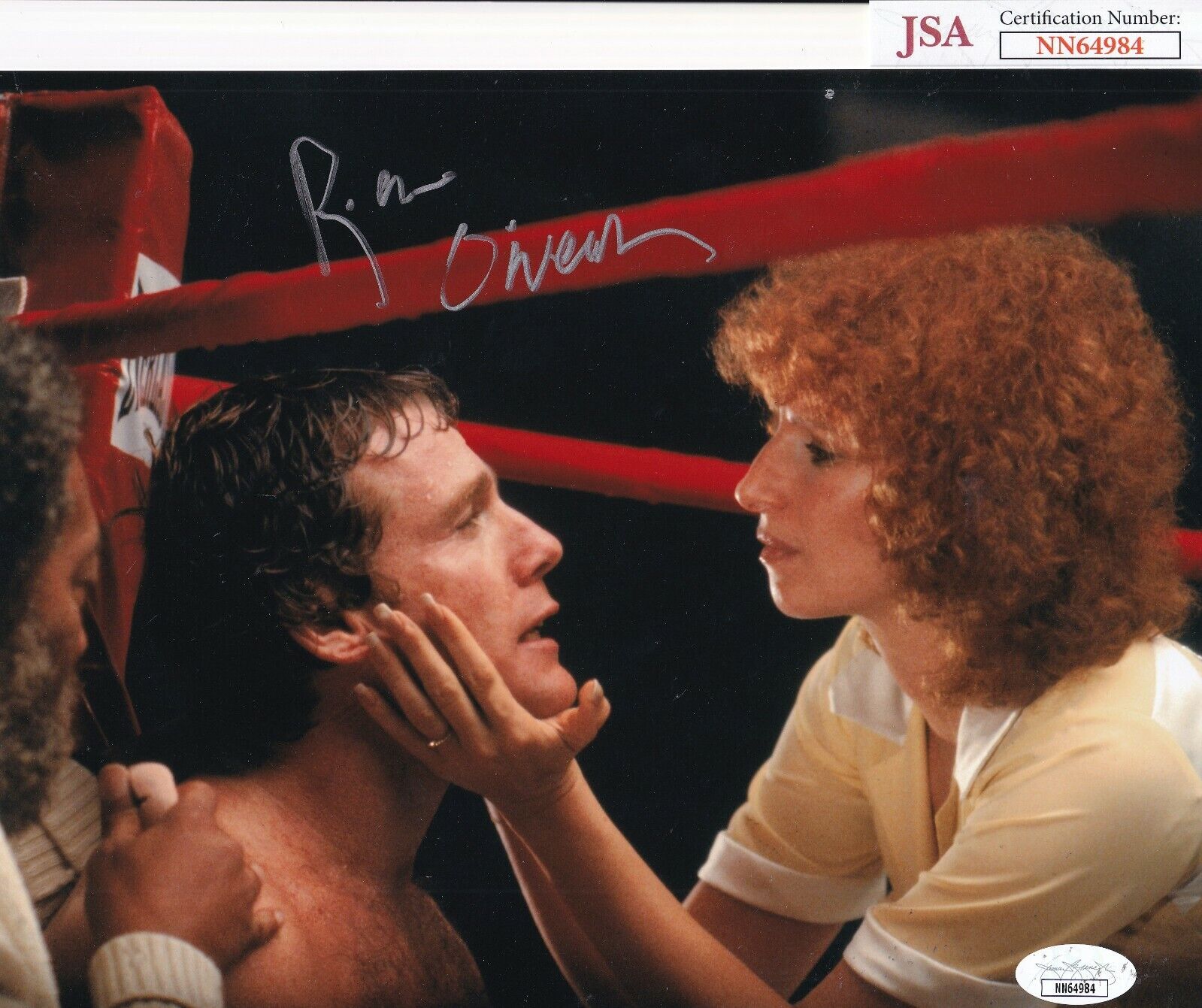 RYAN O'NEAL signed (THE MAIN EVENT) Kid Natural Movie 8X10 Photo Poster painting JSA NN64984