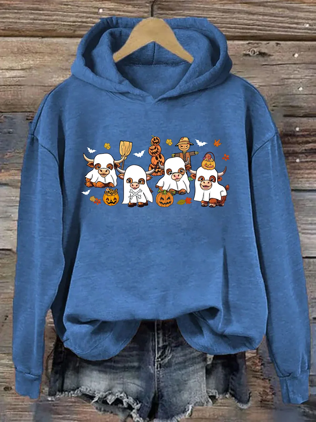 Highland Cow Halloween Hoodie