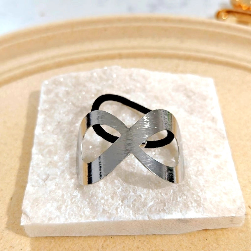 Women’s Casual Minimalist Solid Color Metal Plating Hair Tie