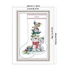 Bear Stocking -16CT Stamped Cross Stitch Kit(29*43cm)