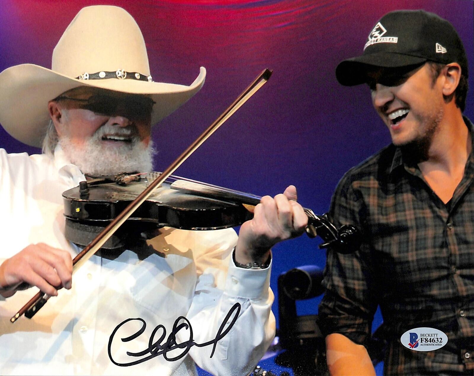 Charlie Daniels Country Musician Authentic Signed 8x10 Photo Poster painting BAS #F84632