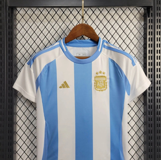 2024 Argentina Home Kids Kit Football Jersey Thai Quality