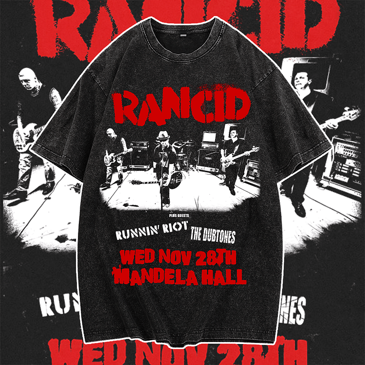 Davidhawaii100% Cotton Casual Vintage Street Rock Concert Live T-Shirt - 100% Cotton