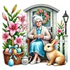 Diamond Painting -DIY Full Round Drill Easter Grandma