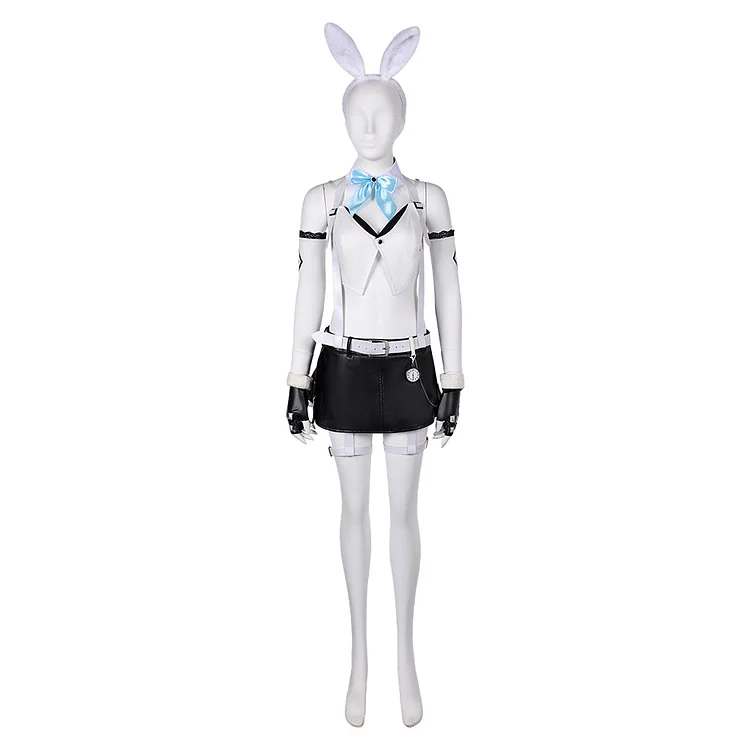 Final Fantasy VII Rebirth (2024) Tifa White Bunny Bustier Outfits Cosplay Costume Halloween Carnival Suit