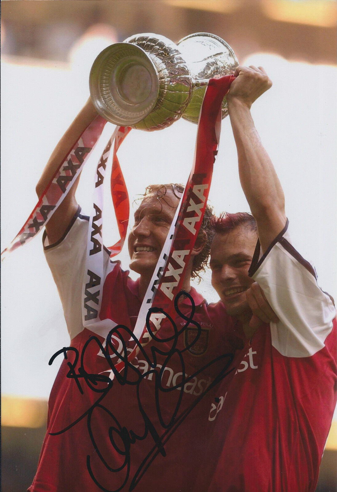 Ray PARLOUR SIGNED Autograph 12x8 Photo Poster painting AFTAL ARSENAL Romford Pele FA Cup WINNER