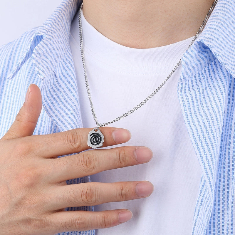 Minimalist Irregular 304 Stainless Steel Men's Pendant Necklace