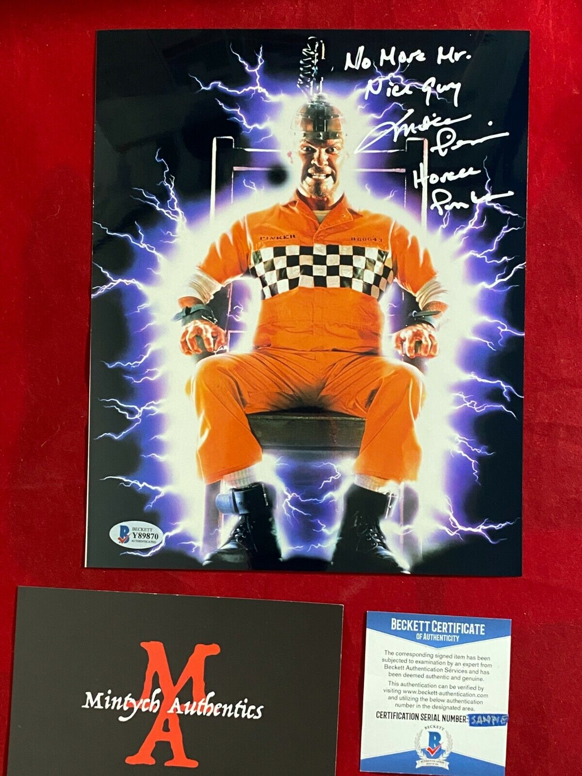 MITCH PILEGGI AUTOGRAPHED SIGNED 8x10 Photo Poster painting! SHOCKER! BECKETT COA! HORACE PINKER