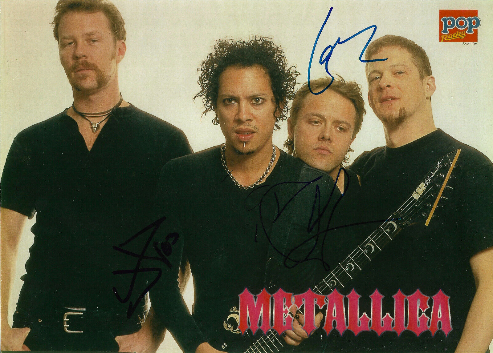 Metallica signed 8x11 inch Photo Poster painting autographs