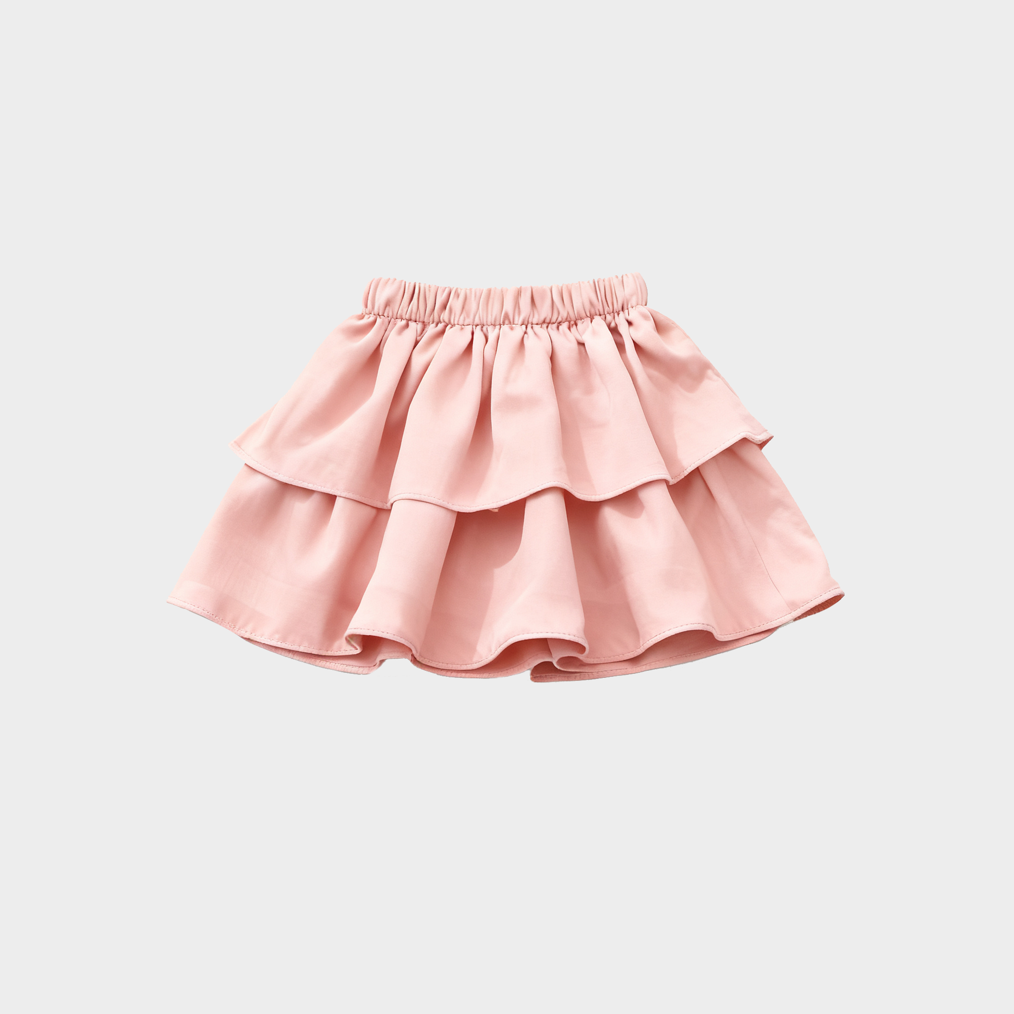 Chic Ruffled Satin Silk Toddler Skirt REAL SILK LIFE