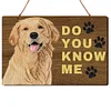>SALE<DIY Diamond Painting Dog Wooden Wall Plaque Sign Wood Plate Hanging (MBP05)
