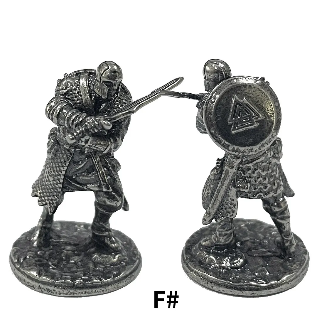 1pcs Ancient Spartan Rome Soliders Figurines Miniatures Vintage Metal Soldiers Model Statue Desktop Ornament Gift