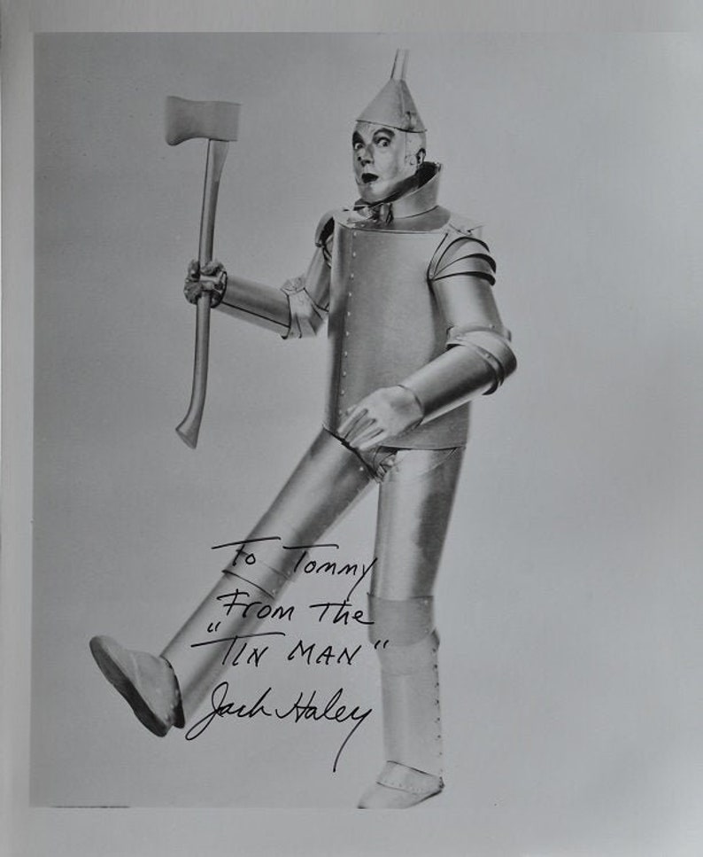 JACK HALEYThe Tin ManSIGNED Photo Poster painting Wizard Of Oz Vaudeville wcoa