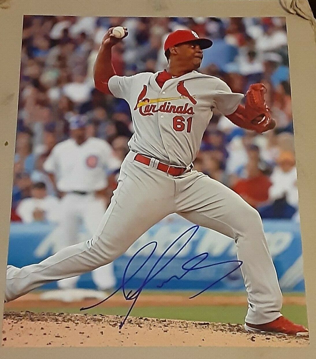 Alex Reyes St Louis Cardinals SIGNED AUTOGRAPHED ROOKIE 8x10 Photo Poster painting COA Baseball