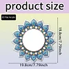 Mandala DIY Diamond Painting Mirror Kit Diamond Art Makeup Mirror for Beginners