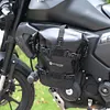 Motorcycle Bumper Bag Waterproof 8L Frame Crash Bars Bag Riding Tools (Black)