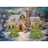 Christmas House-Crystal Rhinestone Diamond Painting
