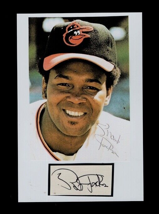 1976 GRANT JACKSON-BALTIMORE ORIOLES COLOR AUTOGRAPHED CUT W/Photo Poster painting-d.2021