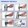 [US Local Warehouse] Heavy Duty Drawer Slides 3-Fold Guide Rail with Lock Full Extension Ball Bearing Rails 300 Lbs Drawer Slides for RV Truck Mechanical Cabinet