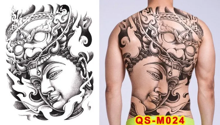 tattoo tribal designs gothic tattoo boys full back large tattoo body stickers temporary tattoos men sexy fake tatoo big water