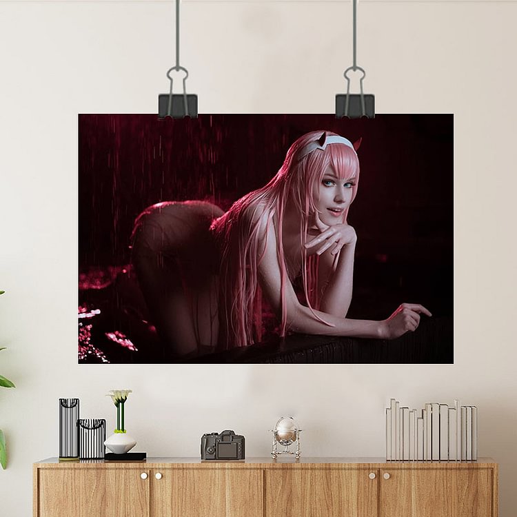 Darling In The Franxx - Zero Two - Cosplay/Grand Order/Custom Poster/Canvas/Scroll Painting/Magnetic Painting
