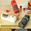Electric Knife Sharpener with Diamond Abrasives Kitchen Knife Sharpener for Chef