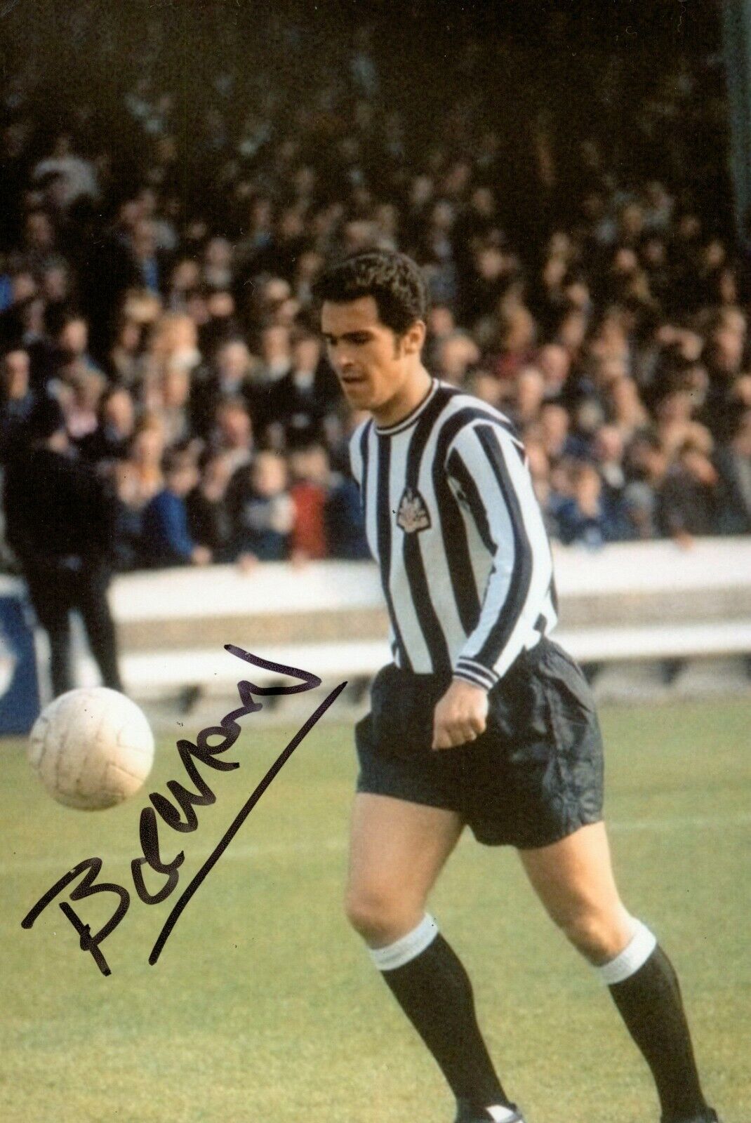 Bob Moncur Signed 6x4 Photo Poster painting Newcastle United Scotland Autograph Memorabilia +COA