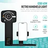 40SHC PRO Retro Handheld Fill Light, Dual-Color COB Video Light, Professional Photography Light, 8 Lighting Effects, Built-in Battery, Type-C Charging, Suitable for Smartphones and Cameras