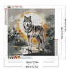 Diamond Painting-DIY Full Round Drill Wolf(40*40 CM)