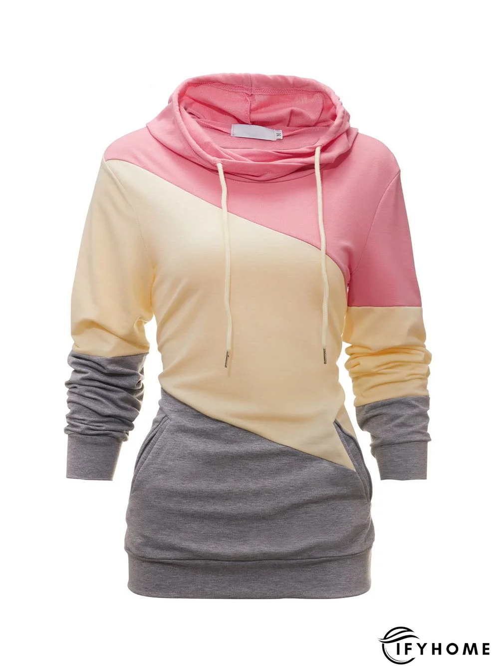 Pink Long Sleeve Casual Sweatshirt | IFYHOME