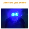 Jouet télécommandé d'araignée de crâne d'halloween