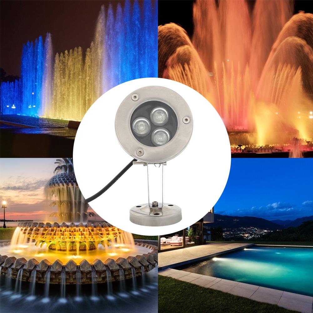 

3W Dc12V Underwater LED Fountain Waterproof Swimming Pool Pond, 501 Original