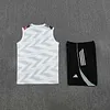 2025/2026 Real Madrid Pre-Match Training White Vest+Shorts Football1:1 Thai Quality