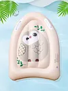 Inflatable Kickboard with Handles Summer Surfing Board Children Water  (Bear)