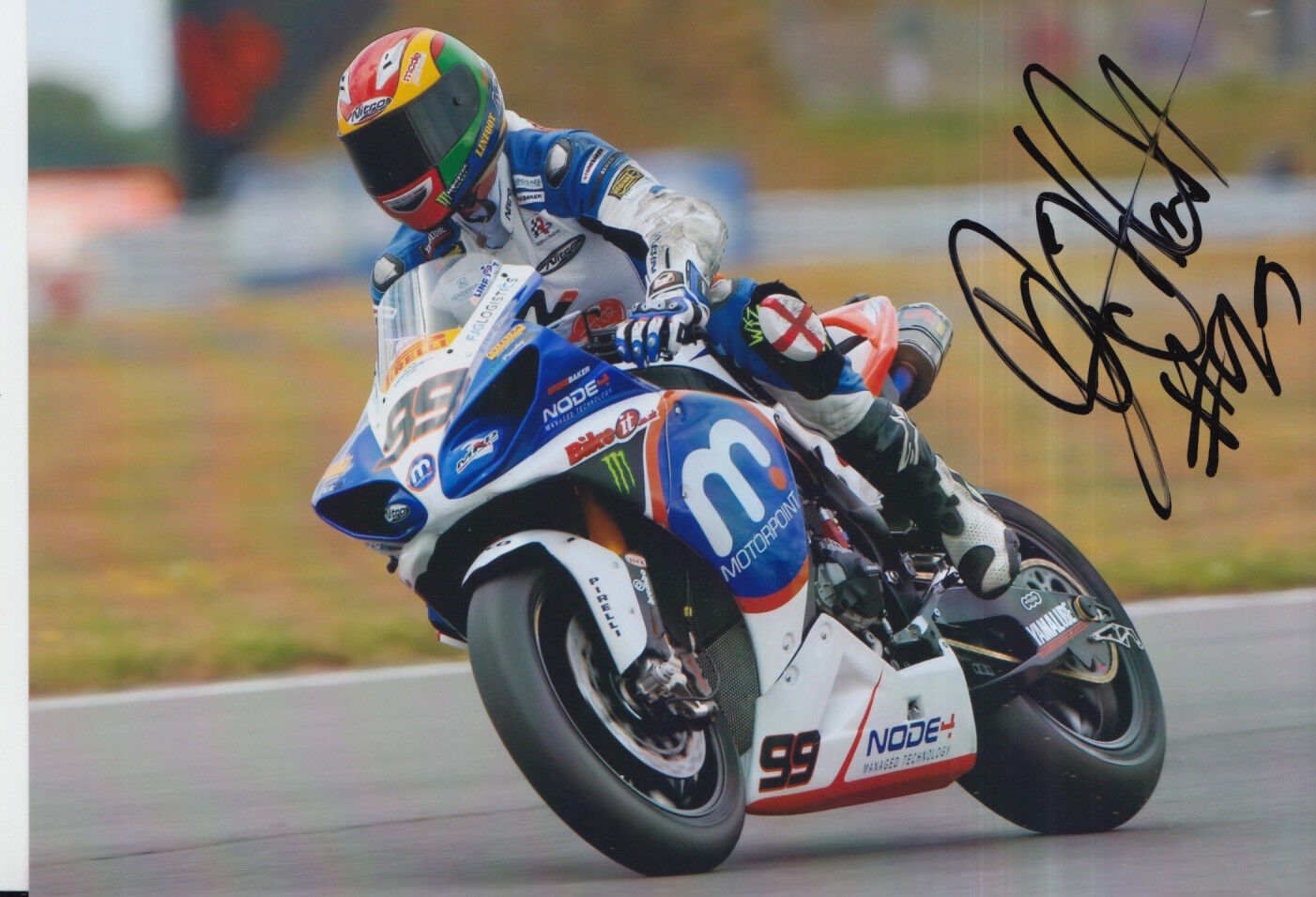 Dan Linfoot Hand Signed 7x5 Photo Poster painting BSB, MotoGP, WSBK 7.