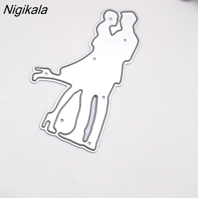 Nigikala Cutting Dies Men Women Scrapbook Valentine's Day Gift DIY Craft Die Cut Paper Cards Making Tool