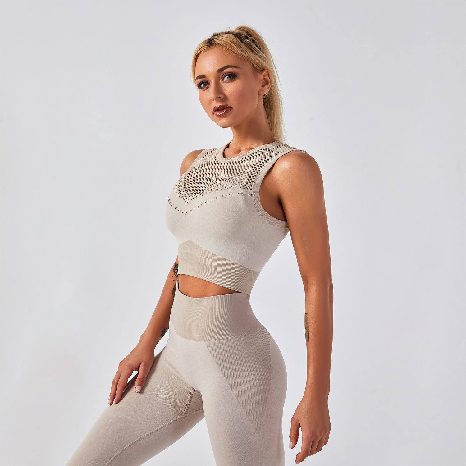 women's yoga crop tank top
