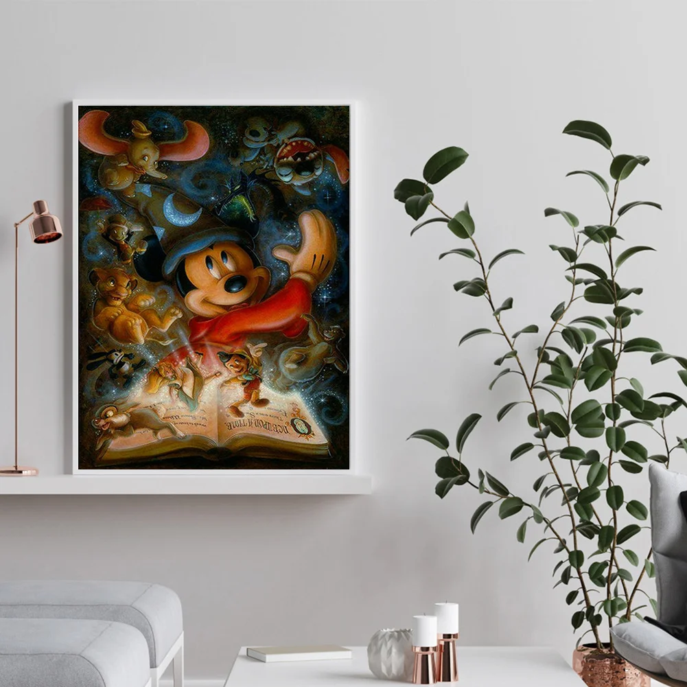 Cartoon Mouse Book - Paint By Number(40*50cm)