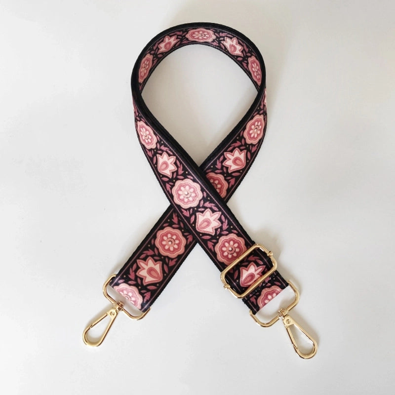 New Colorful Wide Shoulder Straps Purse Accessories Strap Adjustable Shoulder Messenger Bag Long Strap Replacement Burden Reduction Bag Strap