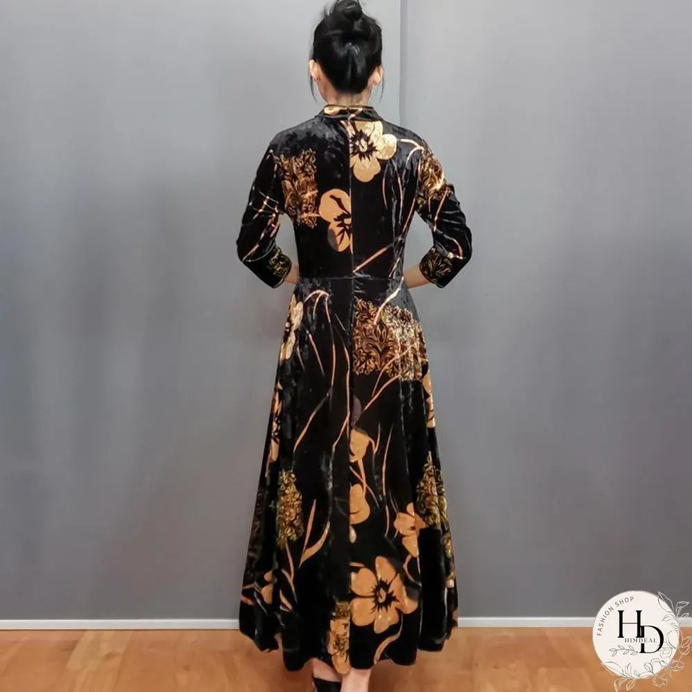 Chinese Style Elegant Loose Cheongsam Dress