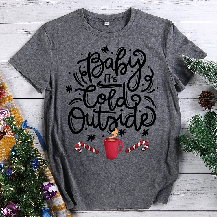 Baby it's Cold Outside Hot chocolate T-Shirt-605295-Annaletters