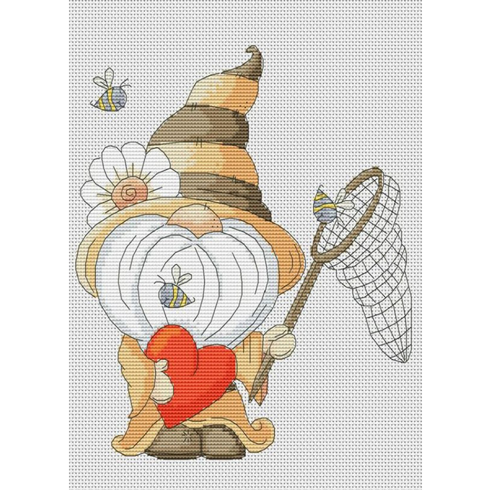 

Gnome - 11CT Stamped Cross Stitch - 30*40CM, 501 Original