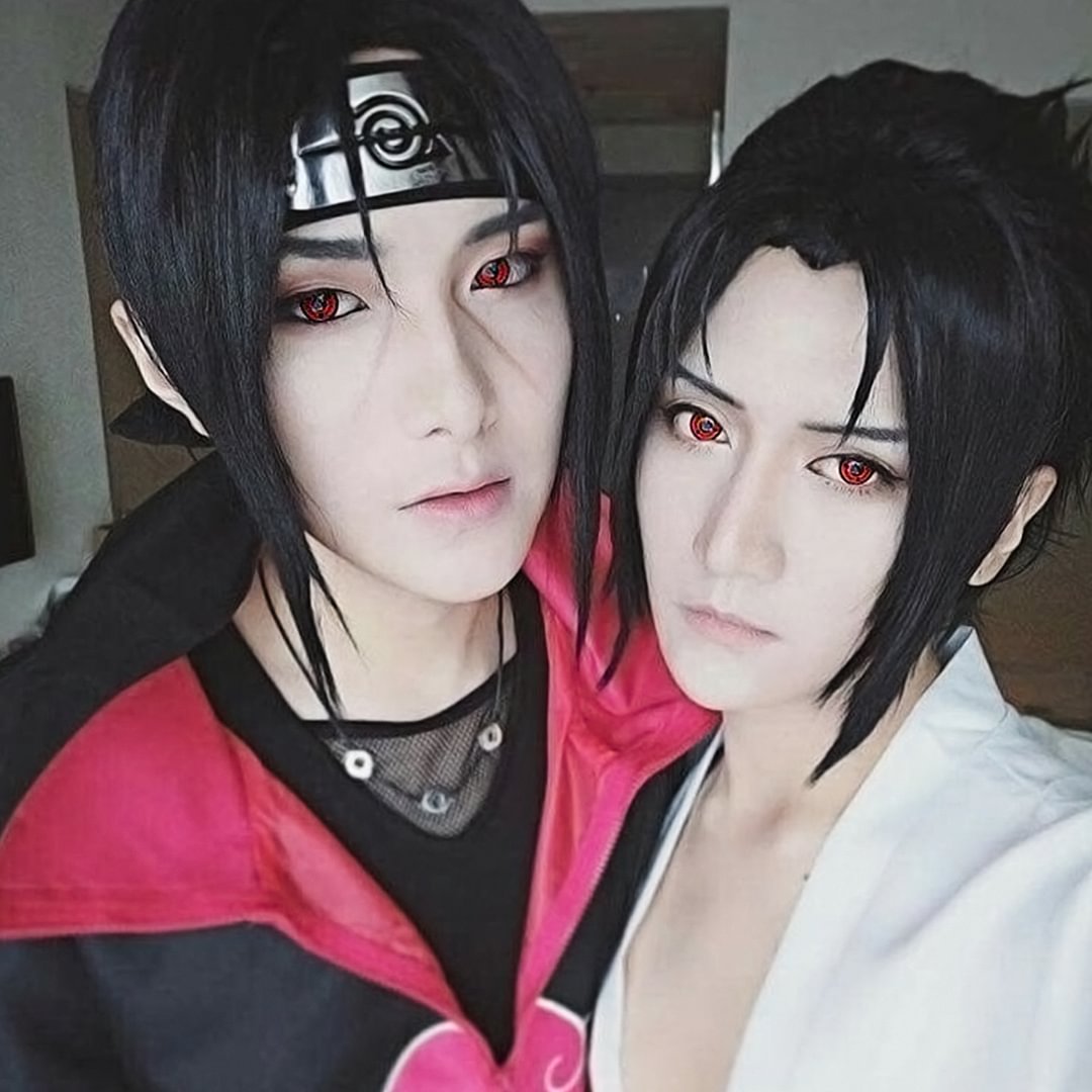 Itachi Red Cosplay Contact Lenses For Halloween 14.5mm