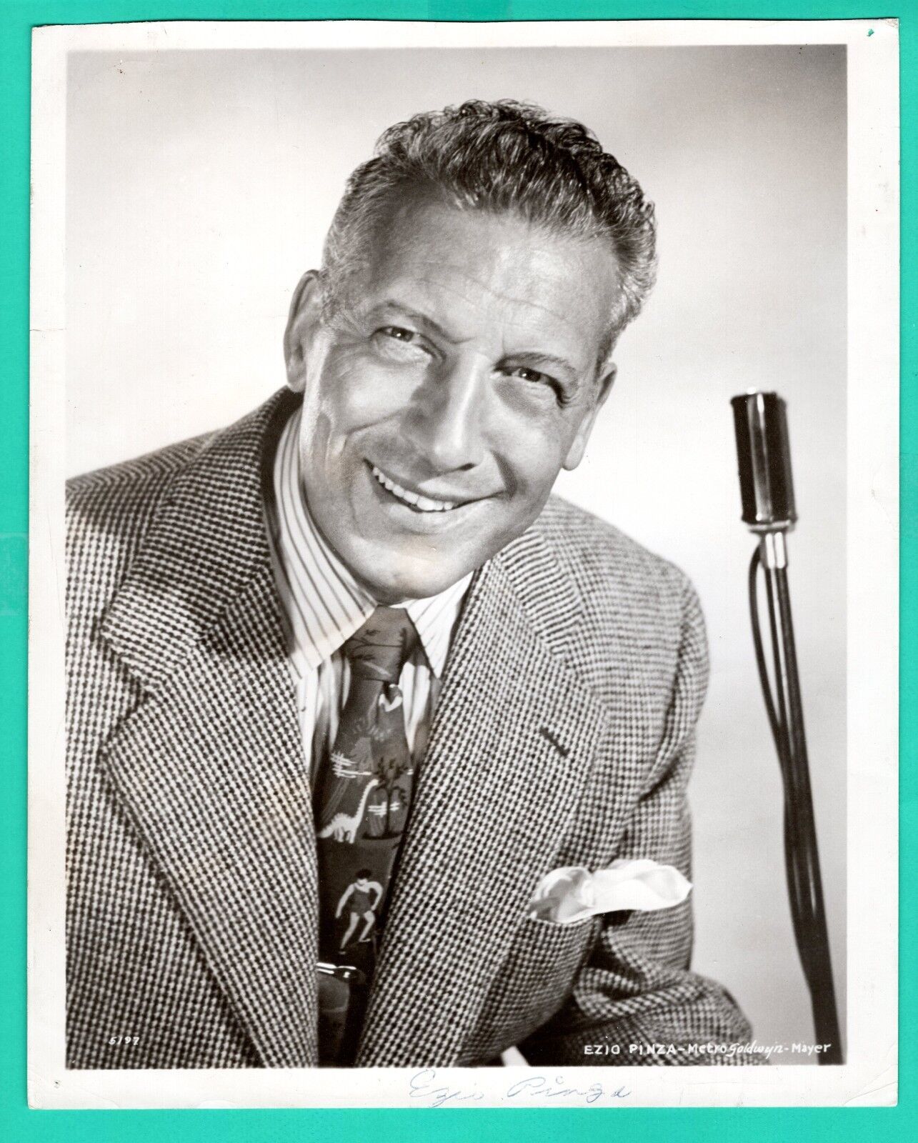 EZIO PINZA Italian Opera Singer Actor Promo 1950's Vintage Photo Poster painting 8x10